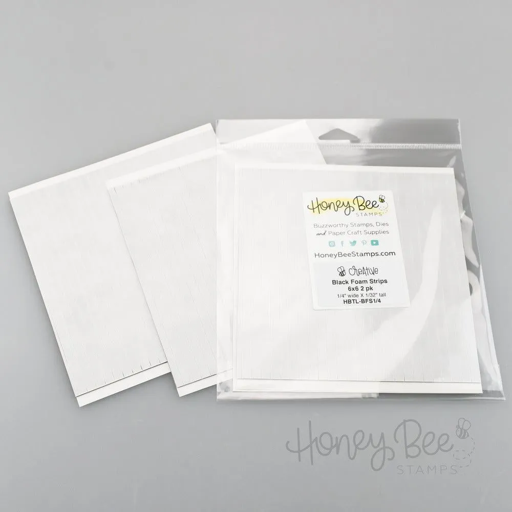 1/4 Black Foam Strips - 6X6 2Pk Sheets - 48 Strips quality
