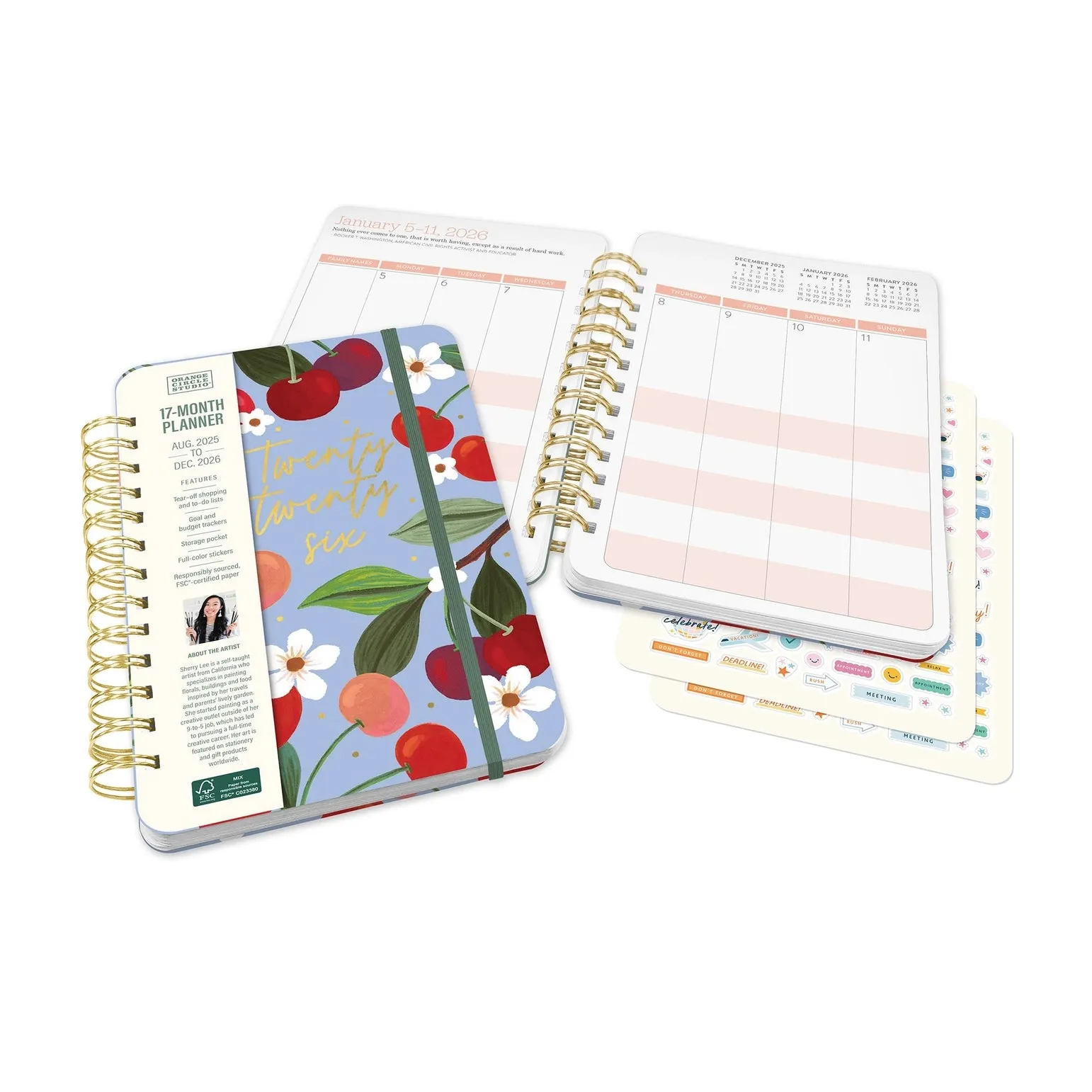 shockproof synthetic 2026 Fruit & Flora Dia Planner