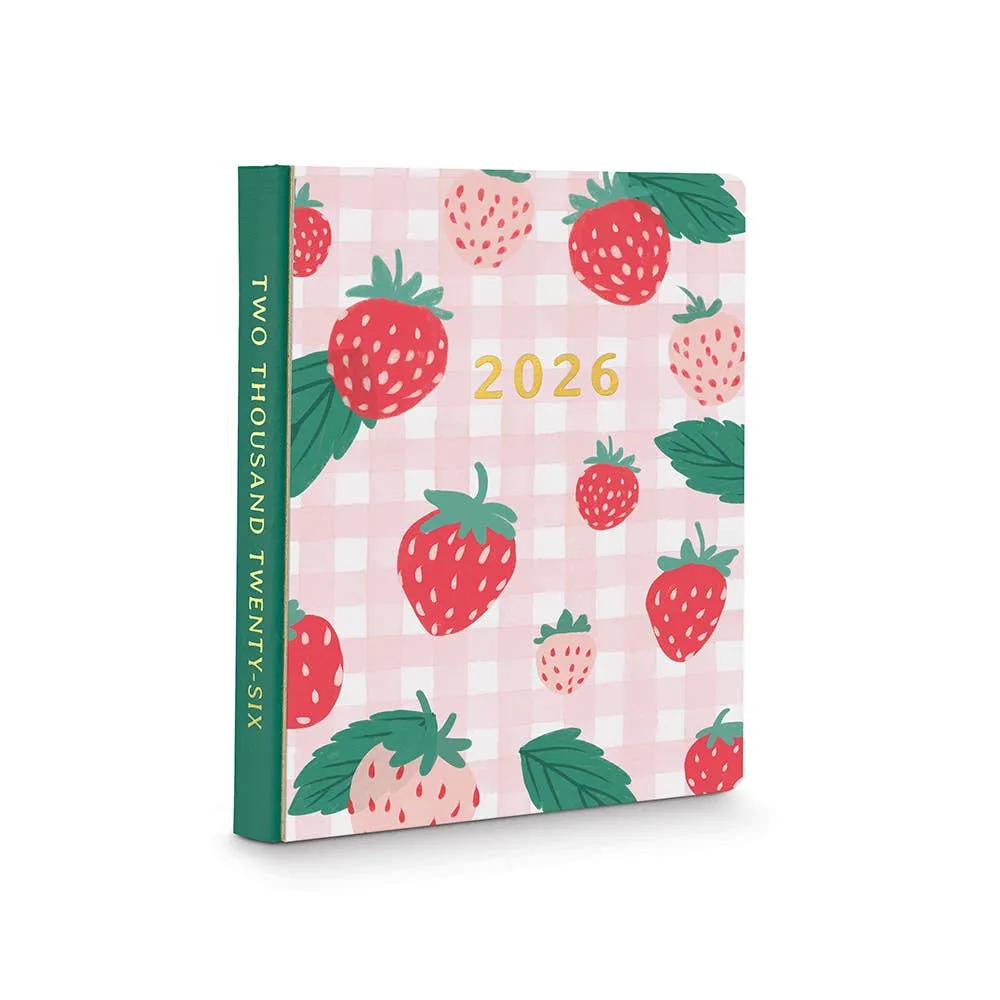 2026 Strawberry Love Good Day Planner - 17 Months resin