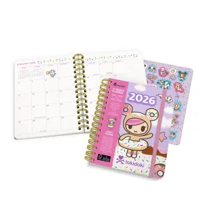cotton 2026 Tokidoki Donutella Deluxe Compact Flexi Planner