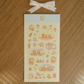 2Jingis2Jing Kitty Cafe Sticker Sheet quickdry retractable