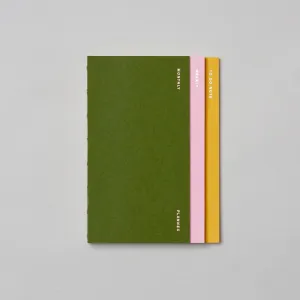 valuable 3 In 1 Planner Petite A6 - Green - Monthly/Weekly/To Do Note