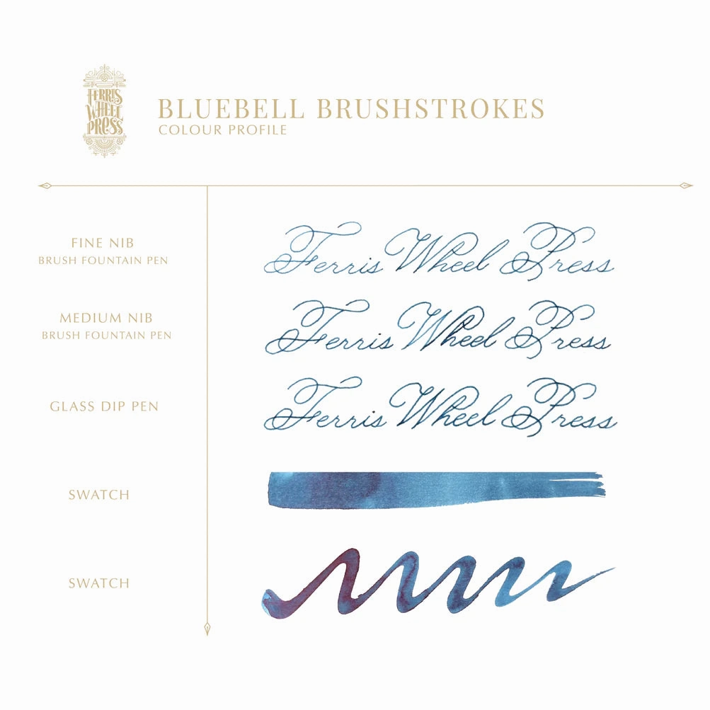 38Ml Bluebell Brushstrokes Ink soft lightweight