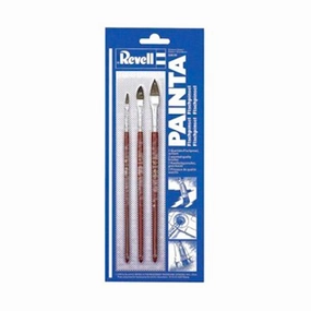 minimalist multipurpose 3-Piece Painta Flat Paintbrush Set