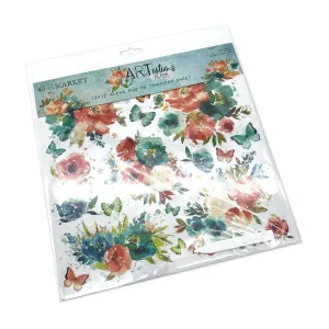 metal 49 And Market - Art Options Alena- 12 X 12 Rub On Transfers Sheet