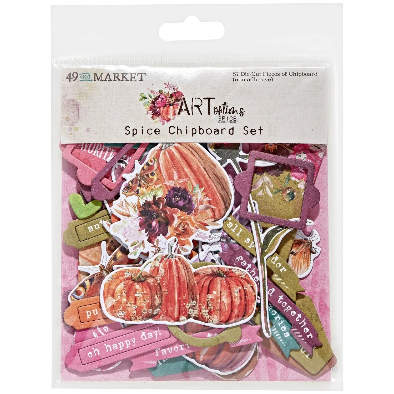 49 And Market - Art Options- Spice Chipboard Set musthave glass