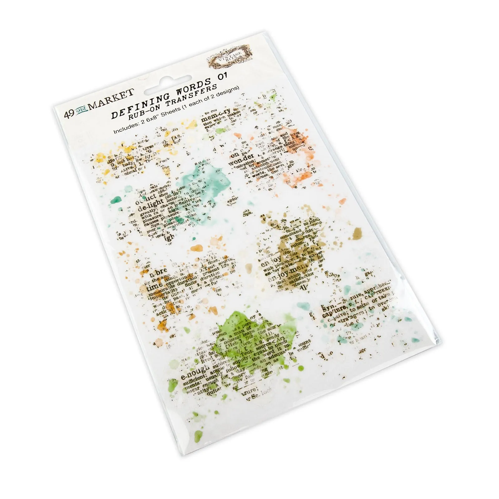 magnetic 49 And Market Rub On Transfers - Defining Words 01