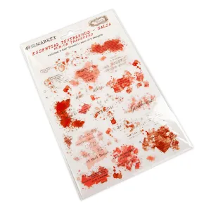 49 And Market Rub On Transfers - Essential Text Blends - Salsa narrow paper