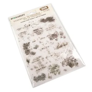 49 And Market Rub On Transfers - Essential Text Blends - Stone superior