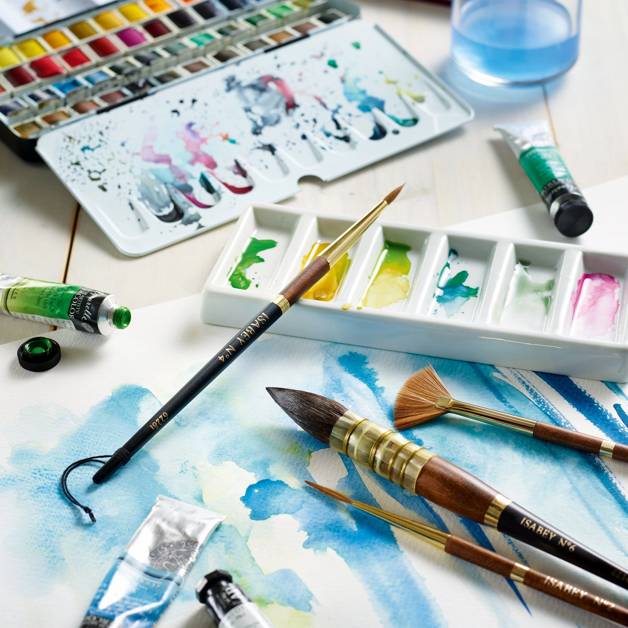 quality 4-Piece Watercolour Brush Set