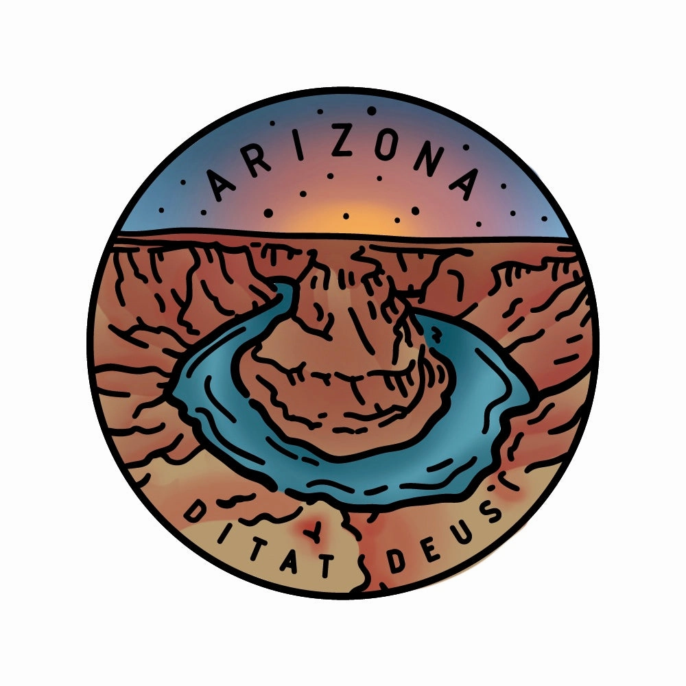 50 States Circles - 2X2 Stamp Set - Arizona trendy steel