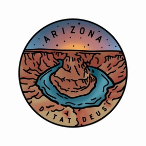 50 States Circles - 2X2 Stamp Set - Arizona trendy steel