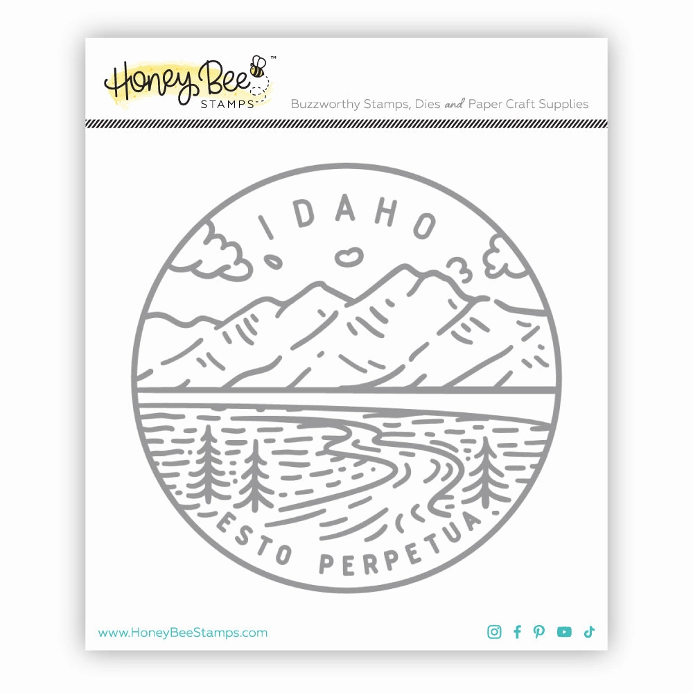 50 States Circles - 2X2 Stamp Set - Idaho trendy