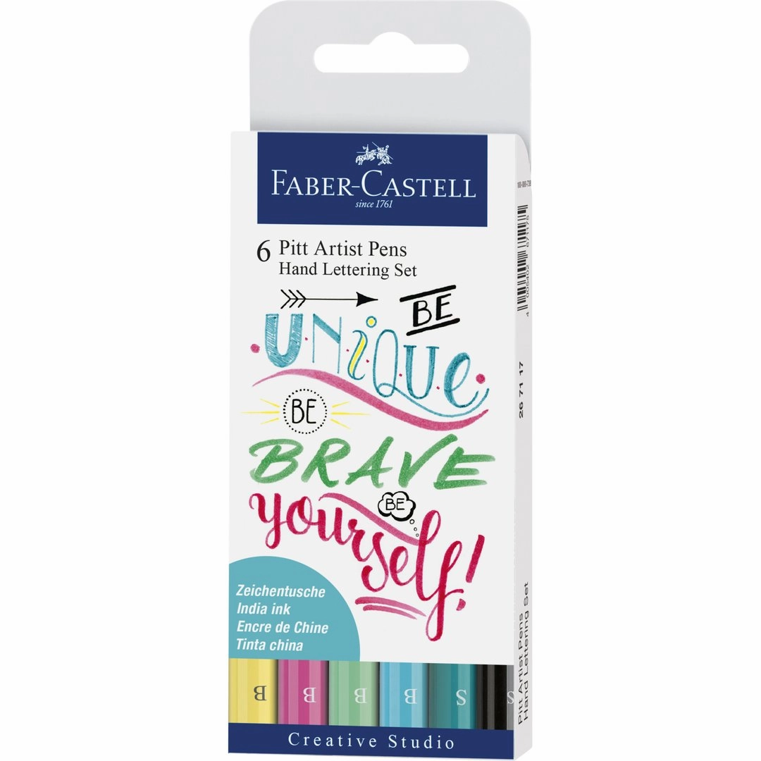 6 Pitt Artist Pens - Hand Lettering Be Unique