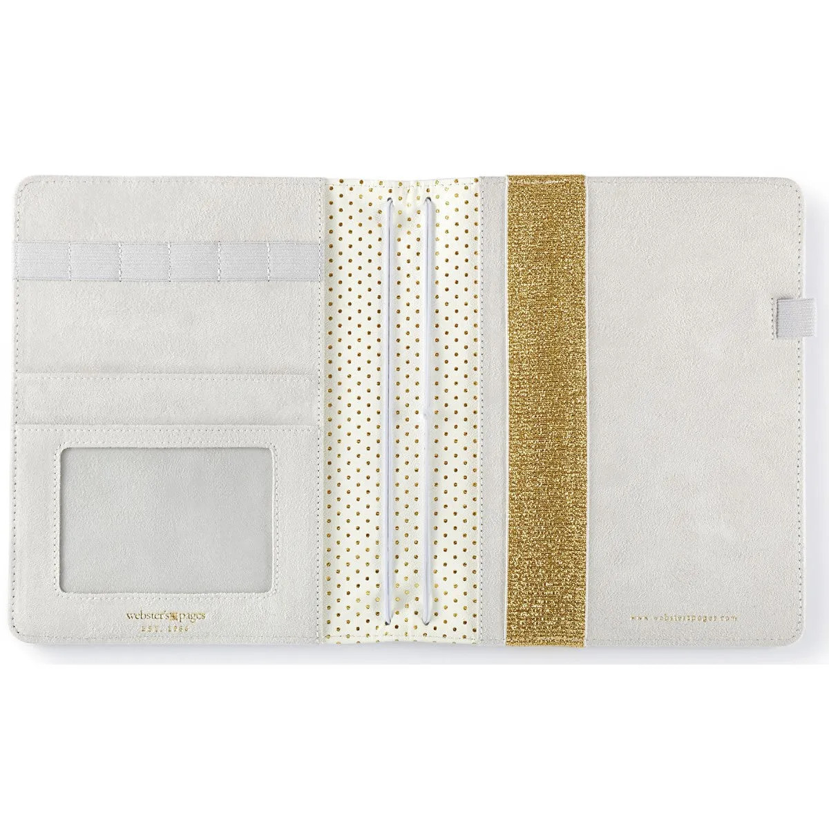 A5 Bullet Planner Kit Gold Stripe refillable
