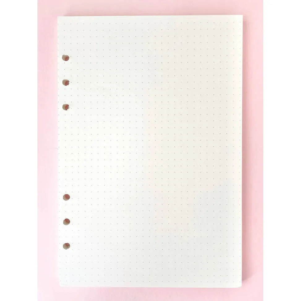 trusted cotton A5 Insert - Dot Page Refills