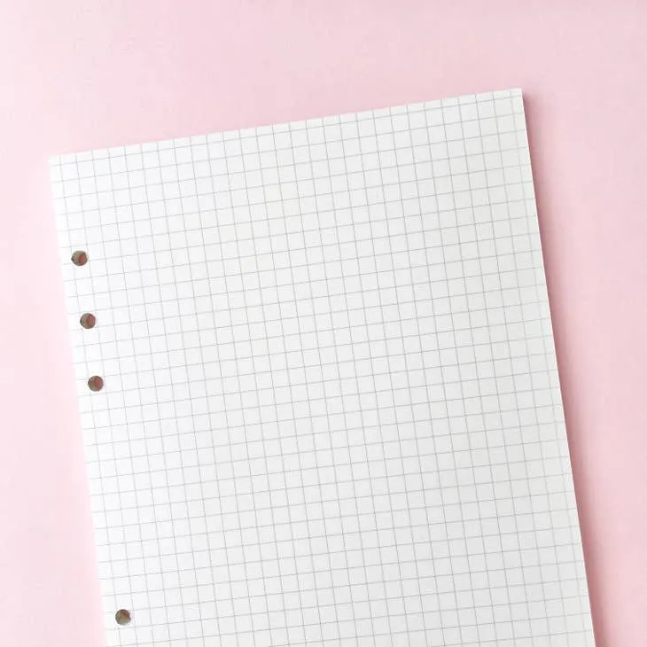 trusted warm A5 Insert - Grid Page Refills