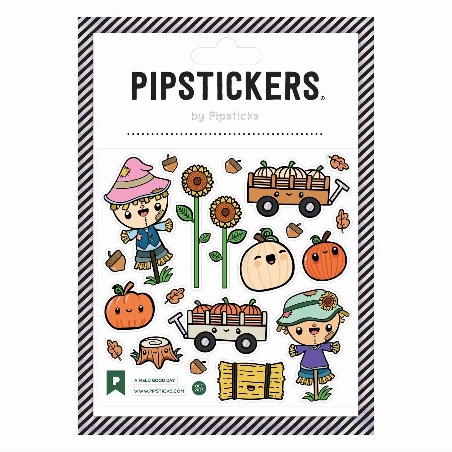 expandable A Field Good Day Stickers