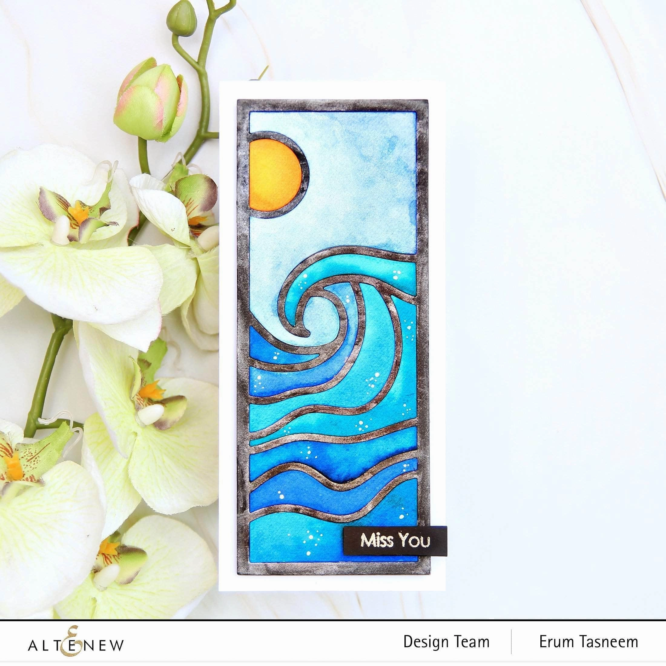 springloaded Abstract Seascape Slim Cover Die