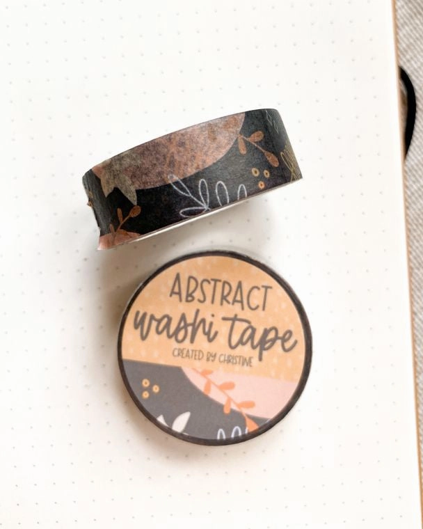 Abstract Washi Tape glossy strong
