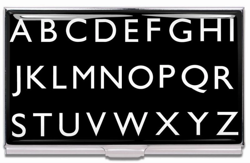vegan Acme Studio Card Case Alphabet