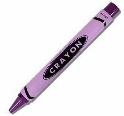 retro Acme Studio Crayon Purple Rollerball