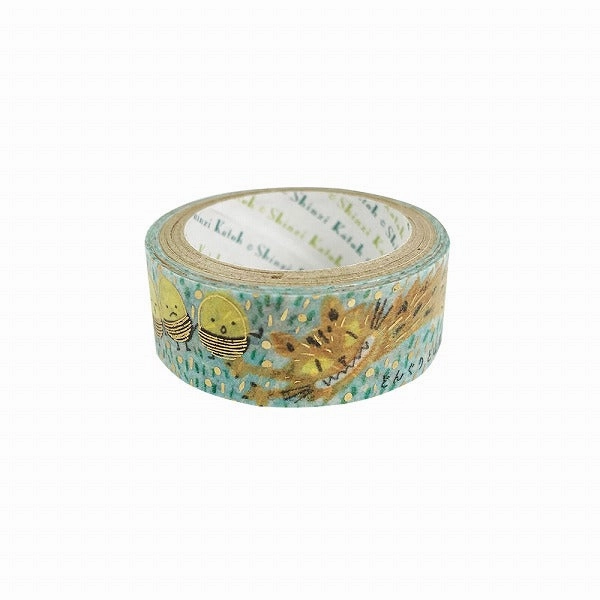 mini soft Acorn & Mountain Cat Washi Tape Shinzi Katoh Design