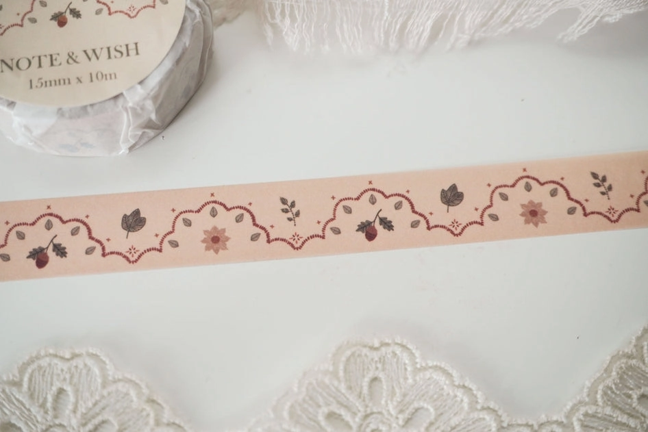 Acorn Lace Washi Tape handy single