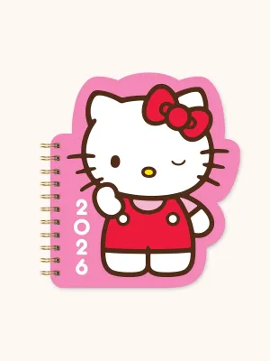 2026 Hello Kitty Playful Pink Die-Cut Weekly Planner daily resilient