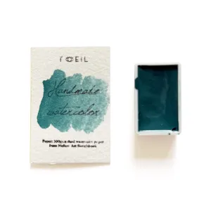 finest bulk Cobalt Turquoise #2 Pb28 - Artist Grade Handmade Honey Based Watercolor Paint Full Pan 3.2Ml