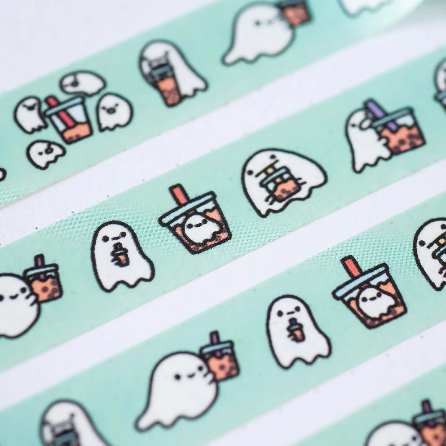short finest Boba Ghosts Washi Tape