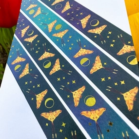 Comet Moth Washi Tape short