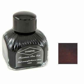 Diamine Bottled Ink 80Ml Chocolate Brown bold boxed