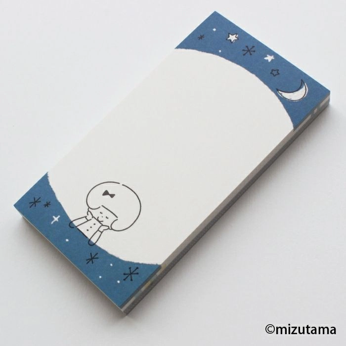 wholesale sleek Kokoro Moyou Slim Memo Pad - Silence