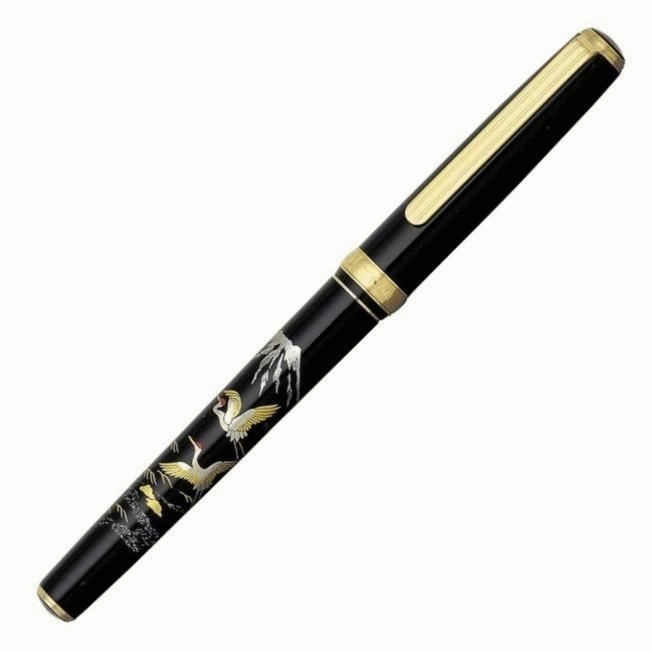 reliable vintage Platinum Classic Maki-E Crain And Mt. Fuji Fountain Pen