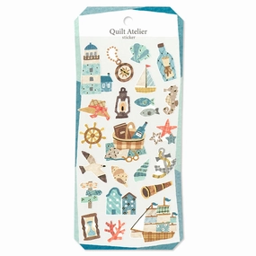 Quilt Atelier Sticker Sheet - Town With A Port rubber tiny