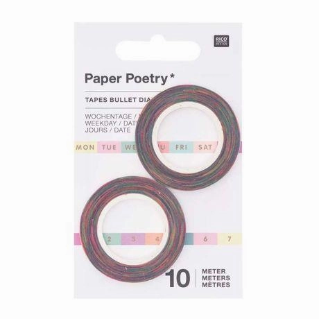 trendy affordable Weekday Planner Tape Sets Weekdays/Date - Rainbow 2/Pkg