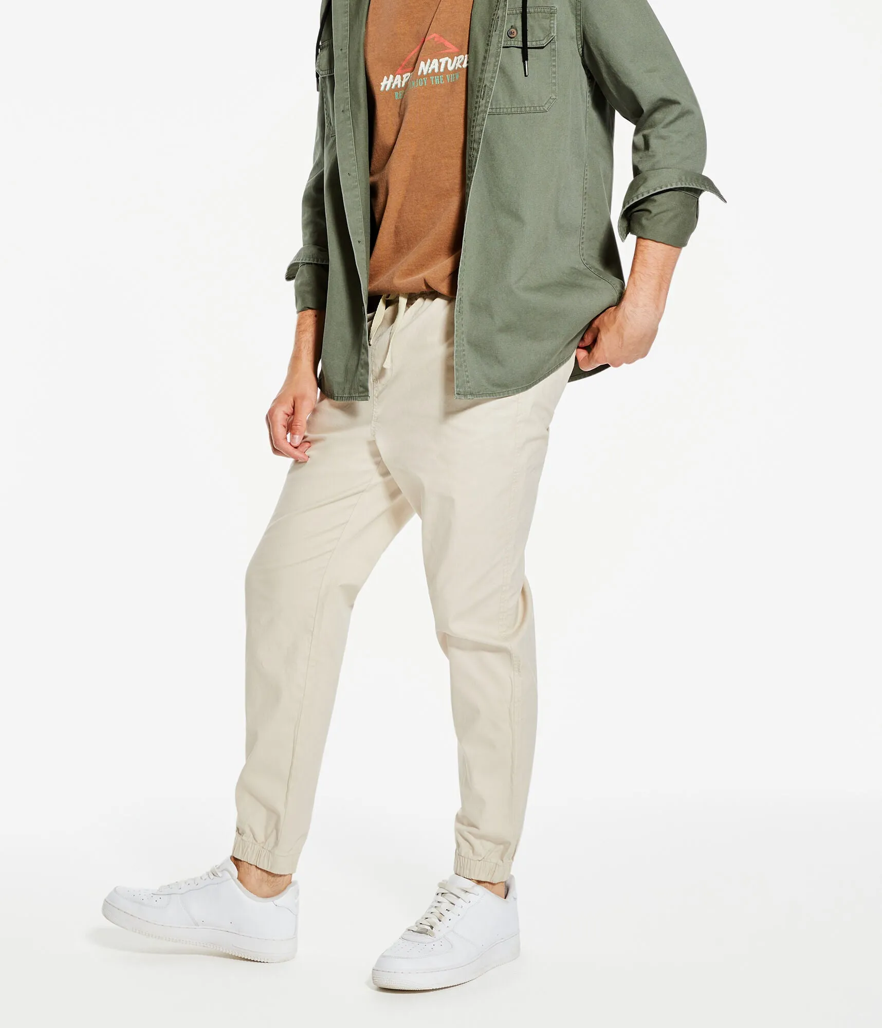 Aeropostale Herren Jogginghosen aus Stretch-Köper