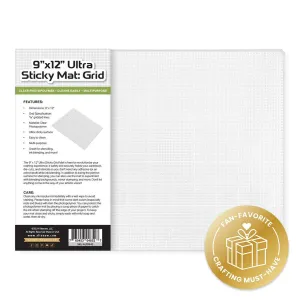 paper 9"X12" Ultra Sticky Mat: Grid
