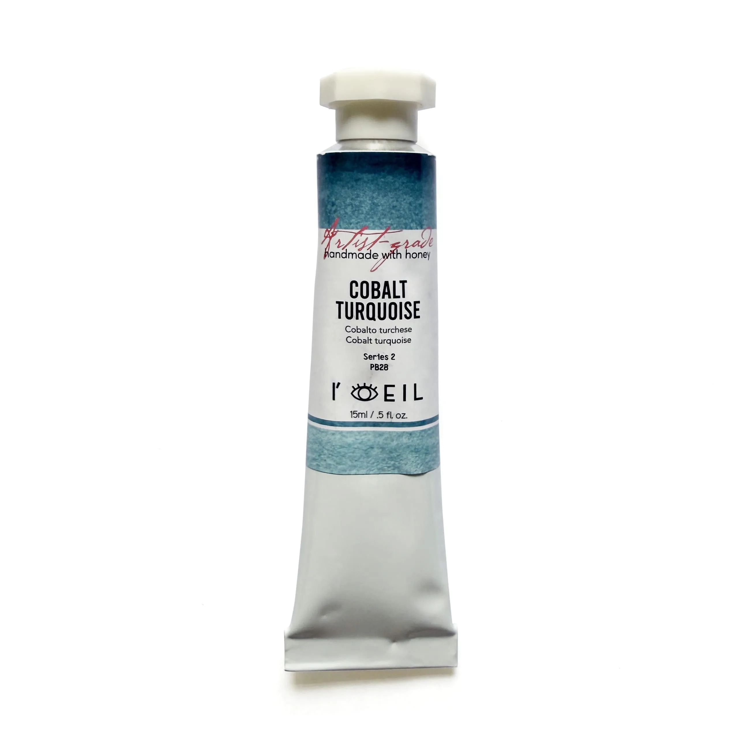 Cobalt Turquoise Pb28 - Artist Grade Handmade Honey Based Watercolor Tube 15Ml rugged steel