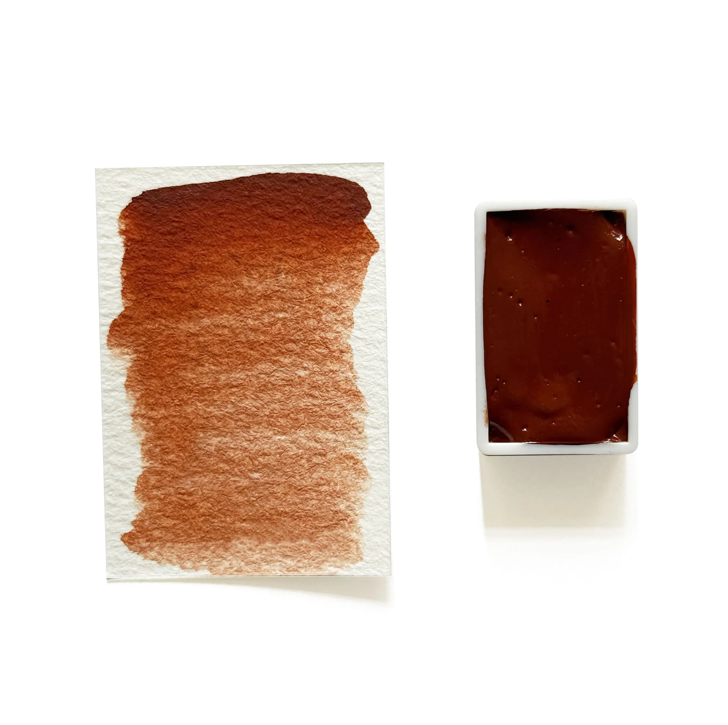 locking neutral English Red Earth Pr101 - Artist Grade Handmade Honey Based Watercolor Paint Full Pan 3.2Ml
