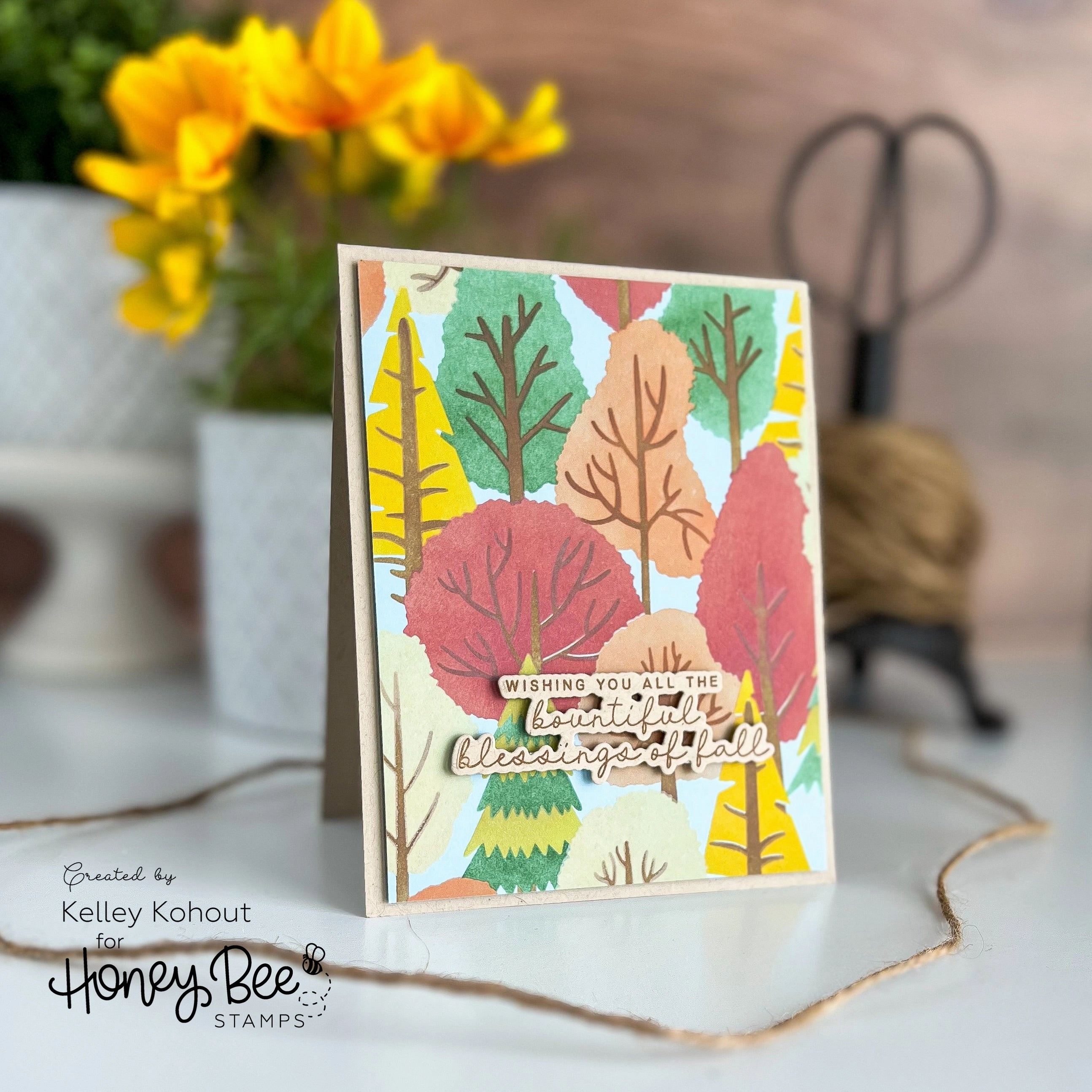 Blessings Of Fall - 4X6 Stamp Set mini linen