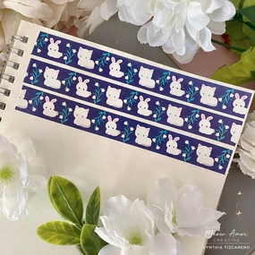 Cat And Bunny Floral Washi Tape quality musthave