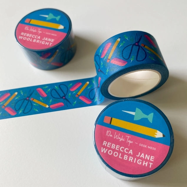 giant flat Desk Mess Stationery Washi Tape