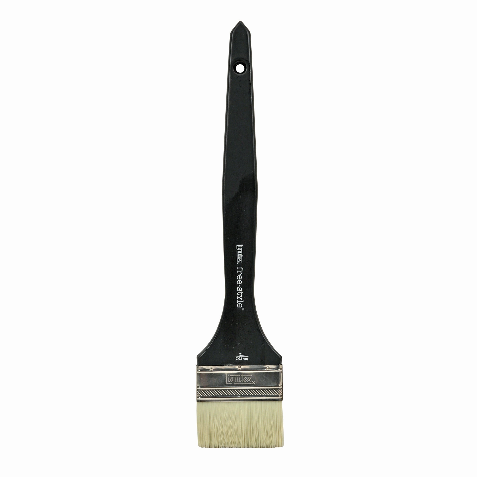 short Freestyle Broad Flat Long Handle Brush