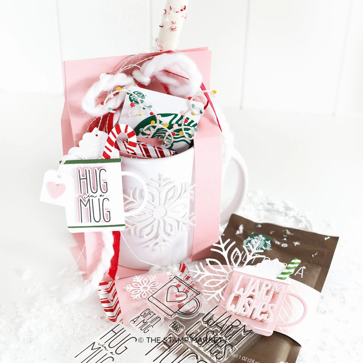 slim tiny Hug In A Mug Stamp