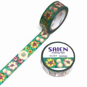 loose Lantana Flower Washi Tape Saien
