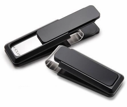 tiny sleek M-Clip Black Solid Slide Money Clip