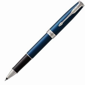 Parker Sonnet Blue Ct Rollerball Pen flat