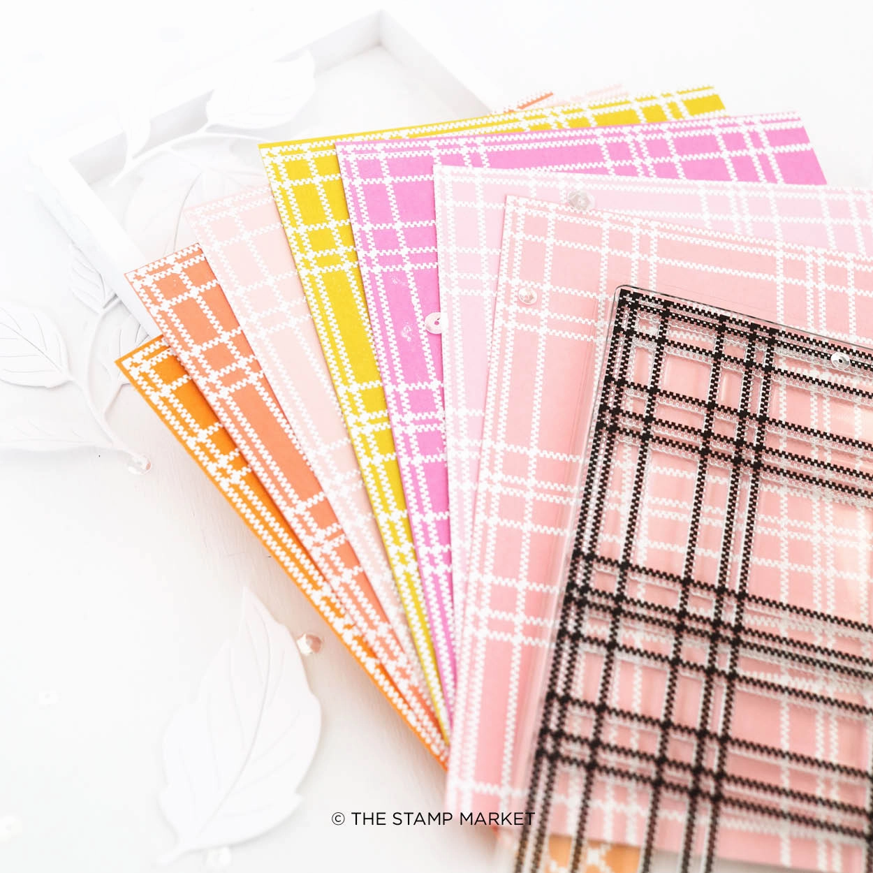 Plaid Lines Stamp modern